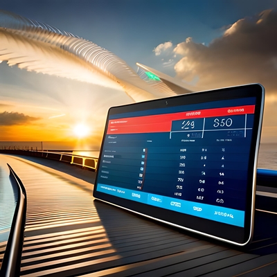 Una aplicación de apuestas deportivas en una tableta