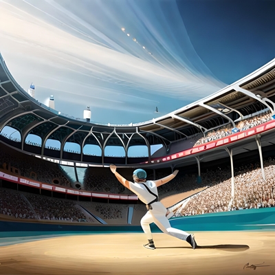 Un lanzamiento de béisbol